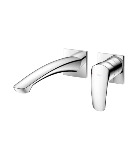 Vòi chậu gật gù nóng lạnh gắn tường GM TLG09308BB